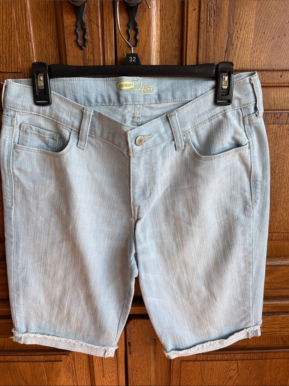 Old Navy Light Blue Denim Bermuda Shorts
